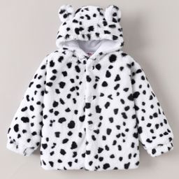 Kookie Kids Full Sleeves Hoodie Spotted Design - White-image-73