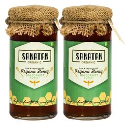 Sanatan Organic Multi Floral Jim Corbett Wild Forest Honey- (Pack of 2) 550 g-image-11
