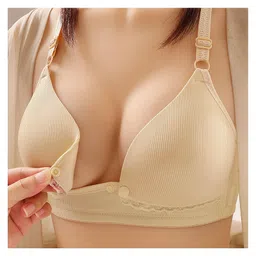 Bembika Wirefree Cotton Maternity Nursing & Feeding Bra - Cream-picture-18