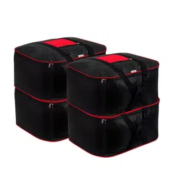 JD FRESH 4 Piece 69 Liter Nylon Storage Bag - Red & Black-picture-7
