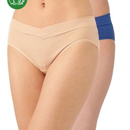 Inner Sense Organic Cotton Knit Pack Of 2 Solid V Band Detailed Plus Size Maternity Panties - Multi Colour-picture-39