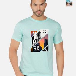 GLOBAL NOMAD Men 2 Printed Bio Finish Applique T-shirt-image-76