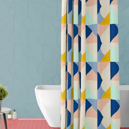 ArtzFolio Single Piece Waterproof Polyester Shower Curtain-image-74