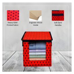COZY VIBES Shirt Stacker Closet Storage Organizer Box with Clear Window, Attached Lid and handle- PACK OF 1- COLOR MAY VARY image 5