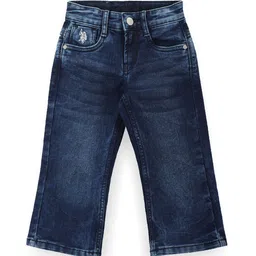 U.S. Polo Assn. Kids Boys Bootcut Mid-Rise Light Fade Stretchable Jeans-picture-16