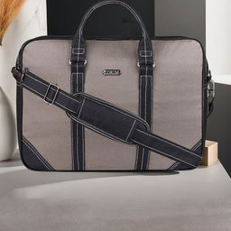 LOREM Men Textured Laptop Bag-image-47