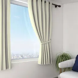 Swayam Blackout Eyelet Window Curtain - Single Piece (5 Ft)-17