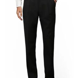 Louis Philippe Black Regular Fit Checks Trousers-picture-43