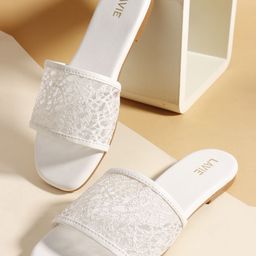 Lavie Women Embellished Open Toe Flats-picture-7