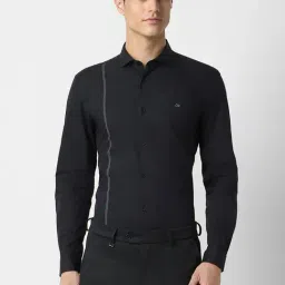 Peter England Black Regular Fit Shirt-image-40