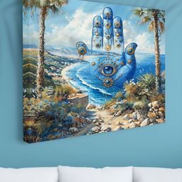 Livin'luxe Multicoloured 1 Piece Canvas Wall Paintings-picture-28