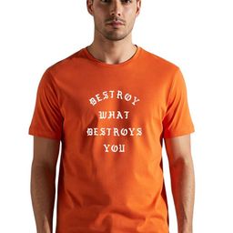 PULP Unisex Typography Applique T-shirt-94