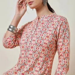 Soch Peach Printed Tunic image 5