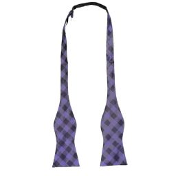 Alvaro Castagnino Purple Checks Bow Tie-image-20