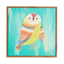 Chumbak Teal Plastic W-Owl-Art-image-49