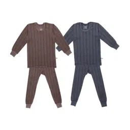 Vimal Jonney Kids Multicolor Regular Fit Thermal Set - Pack of 2-picture-35