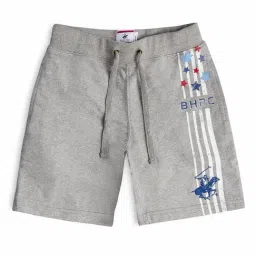 Beverly Hills Polo Club Kids Grey Striped Shorts-picture-9