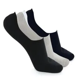 Crusset Multicolor Cotton Blend Shoe liners Socks - Set of 3-0