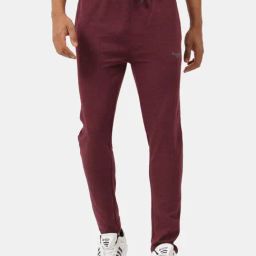 Masculino Latino Maroon Cotton Regular Fit Trackpants-image-85
