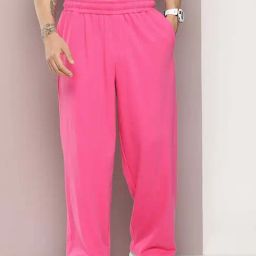 Dillinger Pink Regular Fit Baggy Korean¿Trackpants-image-90