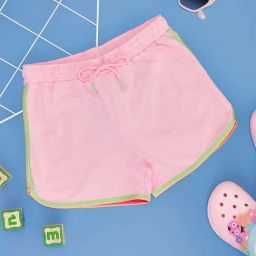 Pantaloons Baby Kids Candy Pink Cotton Regular Fit Short-image-37