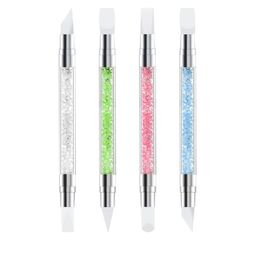 Scheibe Set Of 4 Silicon Head Nail Art Pens-41