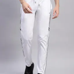 Monte Carlo White Cotton Regular Fit Trackpants-picture-17