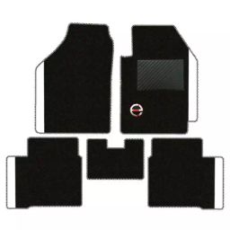 Elegant Duo Black And White Carpet Car Mat Compatible With MG ZS EV-image-92