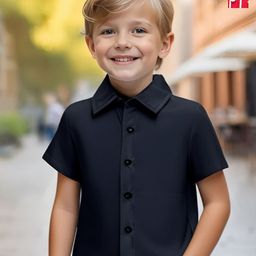 BAESD Boys Pack Of 2 Classic Fit Striped Shirts-image-54