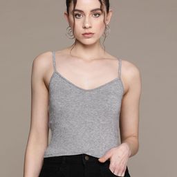 MANGO Knitted Strappy Top-image-5