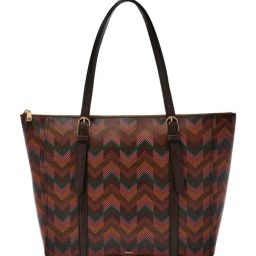 Fossil Carlie Brown Printed Medium Tote Bag-3