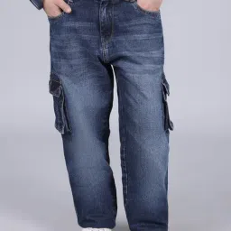 Cantabil Blue Boys Cotton Regular Fit Track Pants-image-38