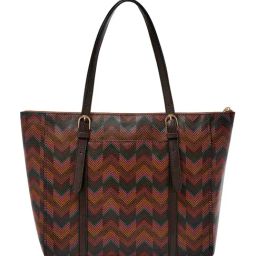 Fossil Carlie Brown Printed Medium Tote Bag image 2