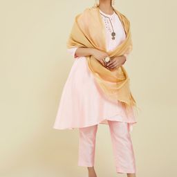 Soch Beige Art Silk Dupatta with Zari-5