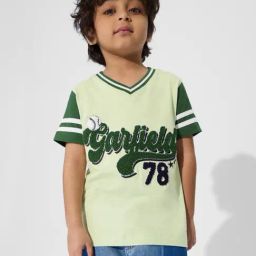 The Souled Store Boys Green Cotton Print T-Shirt-image-98