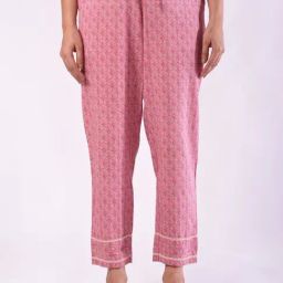 Prakriti Jaipur Pink Katha Poppy Pants-image-56