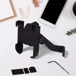 DeoDap Mobile Phone Holder with Easy Adjustable Rear View Mirror Mount Solid Metal, 6706 image 5