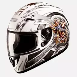 Studds N4 White Large (580 mm) Full Face Helmet, Scorpion D1 Decor-image-88