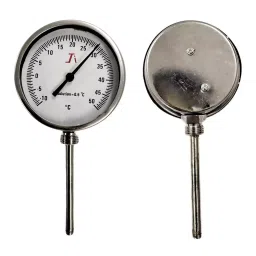 Japsin Instrumentation Bimetal Dial Thermometer Temperature Gauge -10 to 50°C Range 100 mm (4 inch) Dial Size, JIPL-BMT-100MM-B7-98