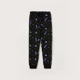 Fame Forever by Lifestyle Kids Black Cotton Printed Jogger-picture-44