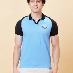 Being Human Multicolored Regular Fit Colour Block Polo T-Shirt-image-2