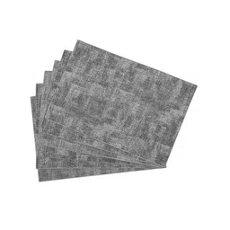 OBSESSIONS Set Of 6 Grey Textured Table Mats image 2