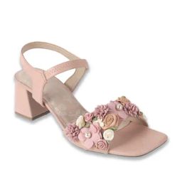 Mochi Women Pink Sling Back Sandals-image-62