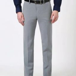 Peter England Grey Slim Fit Trousers-picture-16