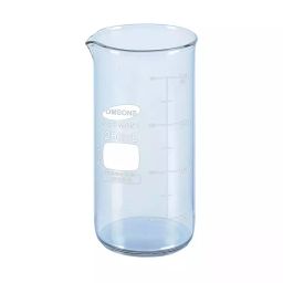 Omsons Germany 250 ml Clear Beaker Tall Form with Spout 242/4 Pack of 10 Pcs-10
