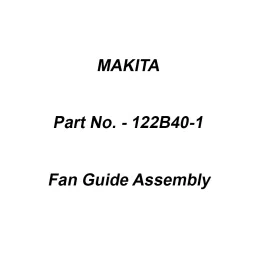 Makita Fan Guide Assembly Suitable For DBO480, Part No 122B40-1-image-68
