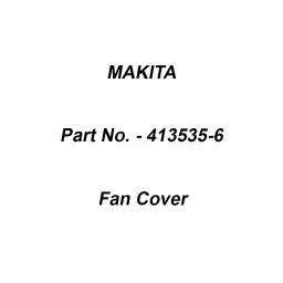 Makita Fan Cover Suitable For DRC300, Part No 413535-6-picture-46
