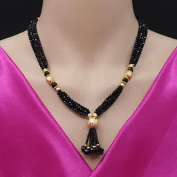 COLOUR OUR DREAMS Gold-Plated Brass Mangalsutra-72