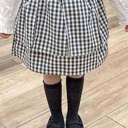 LULU & SKY Girls Checked Knee Length Skirt-image-19