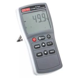 RS PRO 1319A Wired Digital Thermometer, K Probe, 1 Input(s), +1300 °C, +1999 °F Max, 0.3 % ± 1 °C, 0.3 % ± 2 °F Accuracy Model No 1232215-20